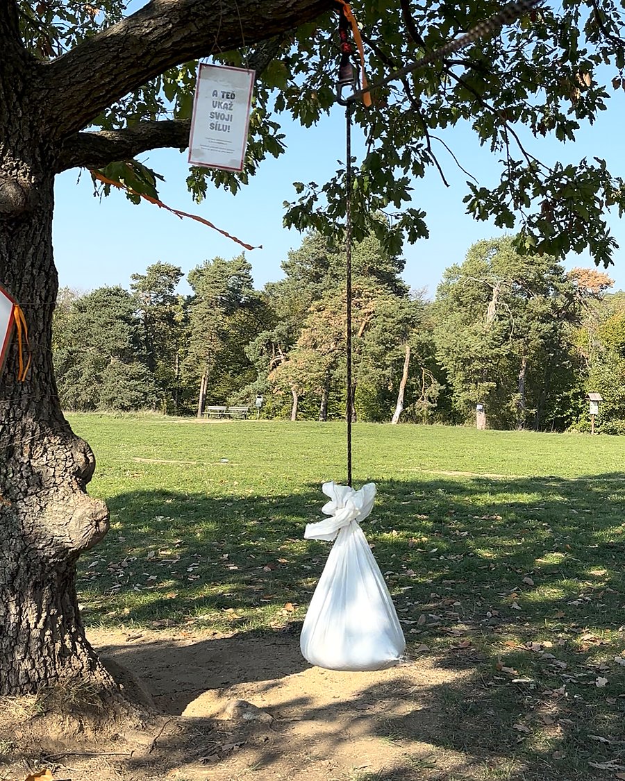Stanoviště Zkouška síly pod stromem